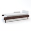 River Twin Bed White/Walnut - Oeuf NYC
